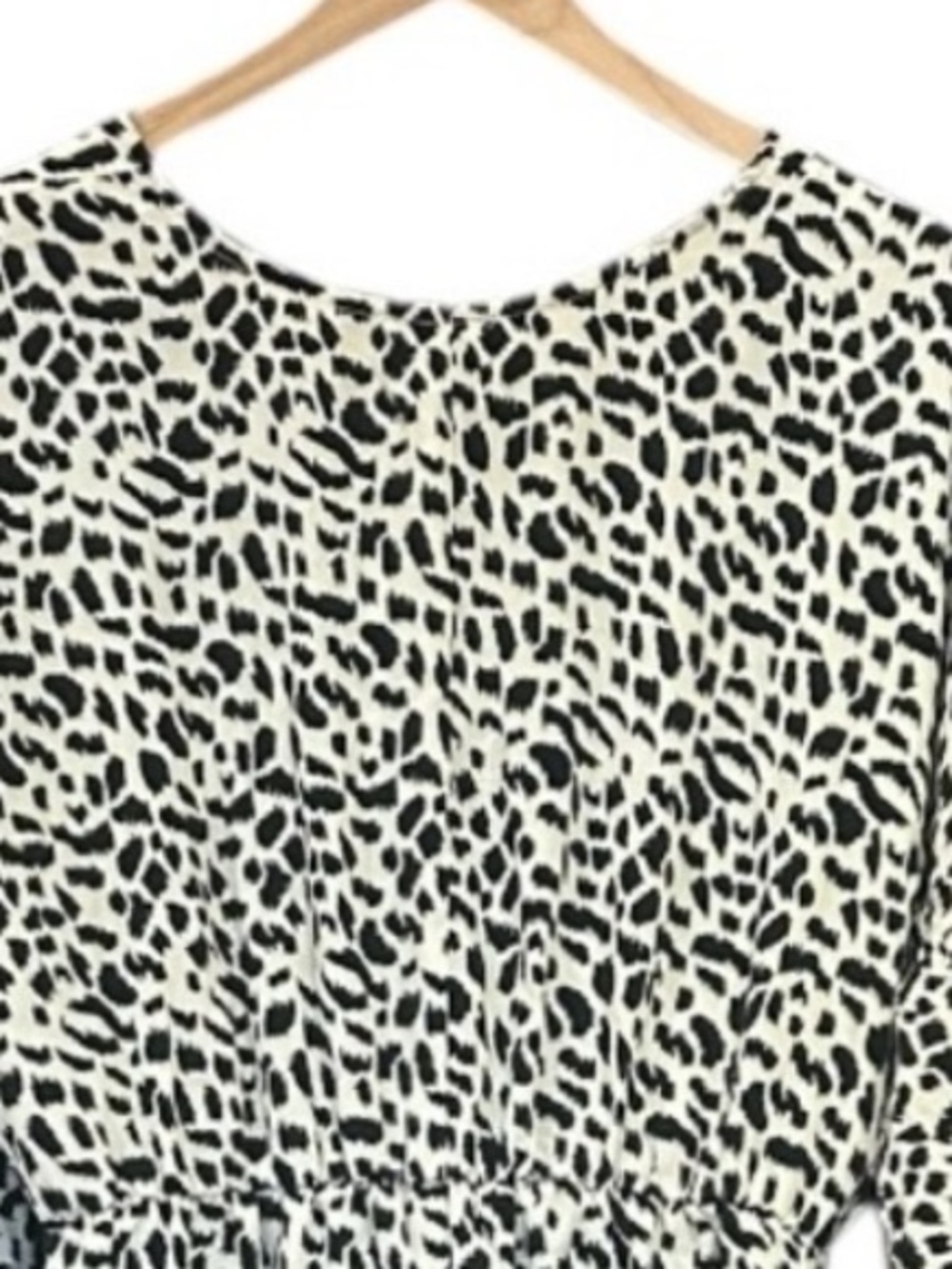 Umgee Animal Print Print V-Neck Tiered Ruffle Sleeve Midi Dress Women’s Large - Picture 7 of 13